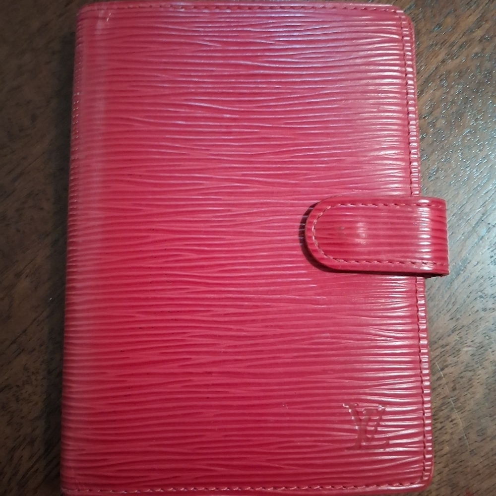 Red Textured Wallet